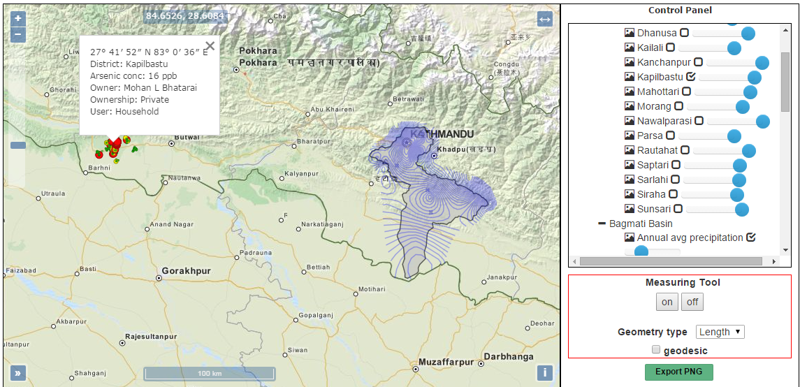 Use of WebGIS