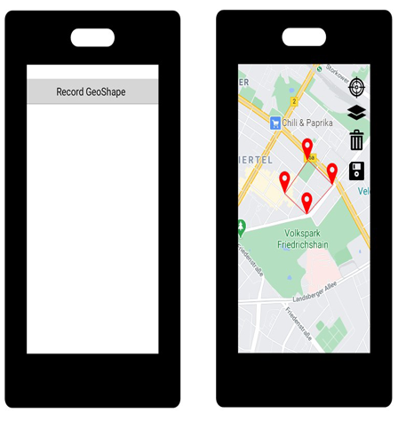 GPS data collection in the mobile survey app